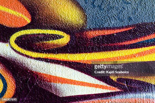 graffiti - graffiti wall stockfoto's en -beelden