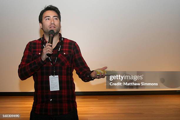 Animator Jeff Chiba Stearns of the film "Yellow Sticky Notes" attends the 28th Santa Barbara International Film Festival on January 28, 2013 in Santa...