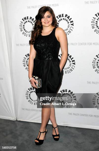 Actress Ariel Winter arrives for The Paley Center for Media & Warner Bros. Home Entertainment Premiere of "Batman: The Dark Knight Returns, Part 2"...