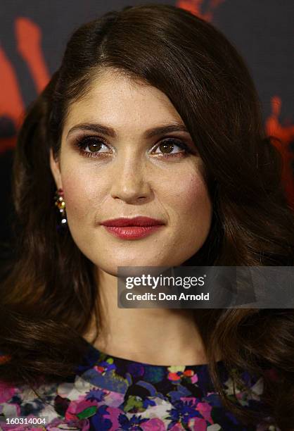 Gemma Arterton arrives at the Australian Premiere of "Hansel & Gretel Witch Hunters" at Event Cinemas on January 29, 2013 in Sydney, Australia.