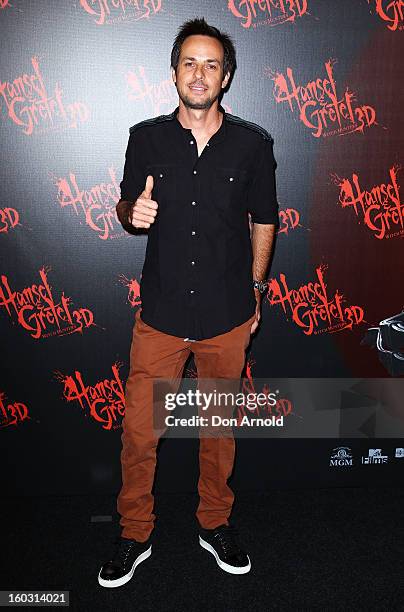 Heinz Haas arrives at the Australian Premiere of "Hansel & Gretel Witch Hunters" at Event Cinemas on January 29, 2013 in Sydney, Australia.