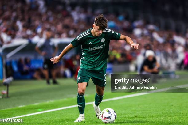 Georgios VAGIANNIDIS of Panathinaikos during the UEFA Champions League match between Marseille and Panathinaikos at Orange Velodrome on August 15,...