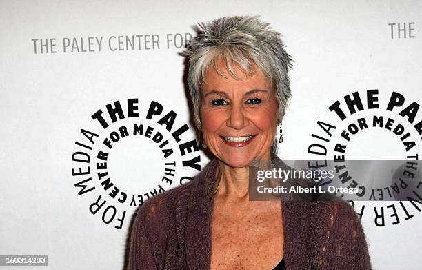 Casting director Andrea Romano arrives for The Paley Center for Media & Warner Bros. Home Entertainment Premiere of "Batman: The Dark Knight Returns,...
