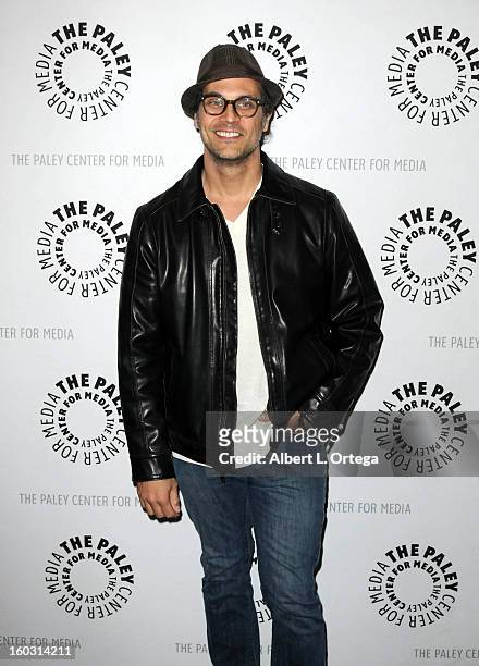 Actor Todd Stashwick arrives for The Paley Center for Media & Warner Bros. Home Entertainment Premiere of "Batman: The Dark Knight Returns, Part 2"...
