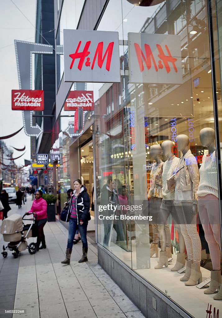 Inside A Hennes & Mauritz AB Store Ahead Of Earnings