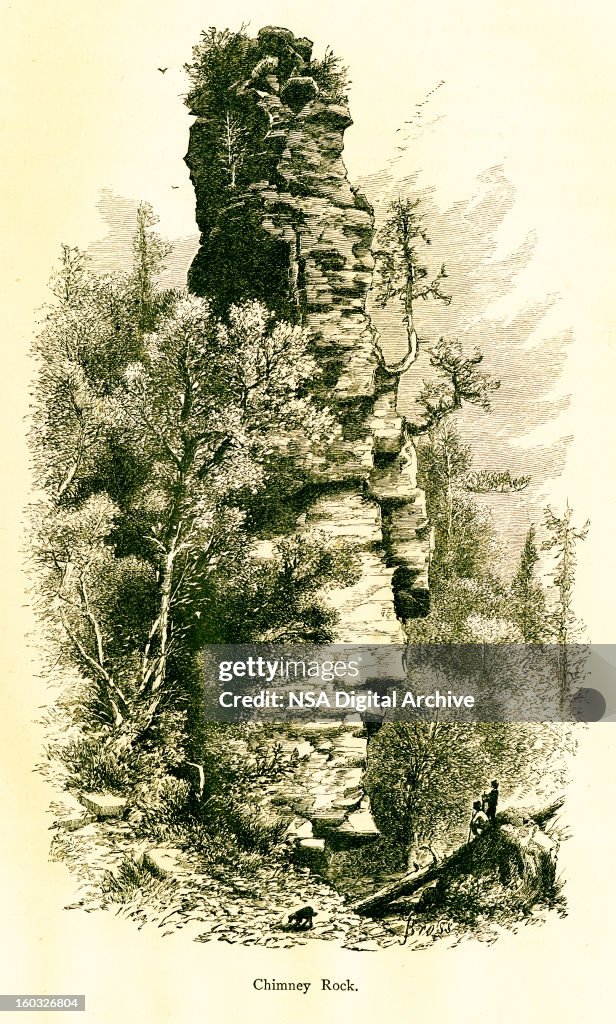 Chimney Rock in Mackinac Island State Park, Michigan