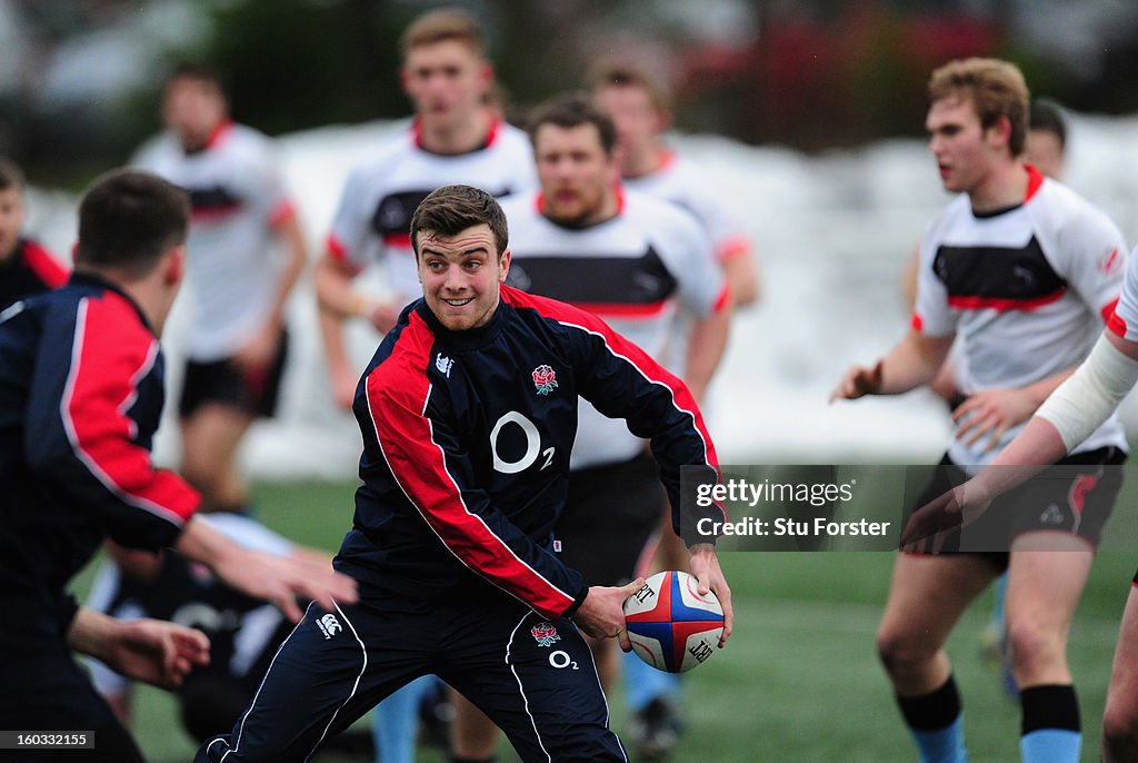 England Saxons Rugby Union Training Session