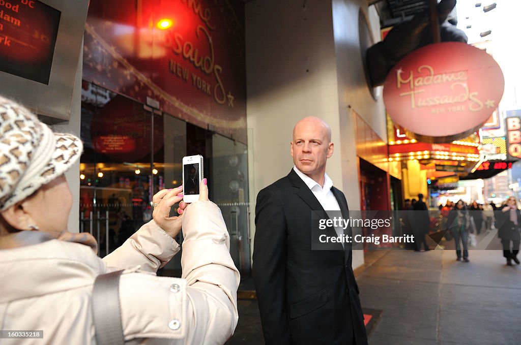 Bruce Willis Wax Figure Unveiling At Madame Tussauds New York