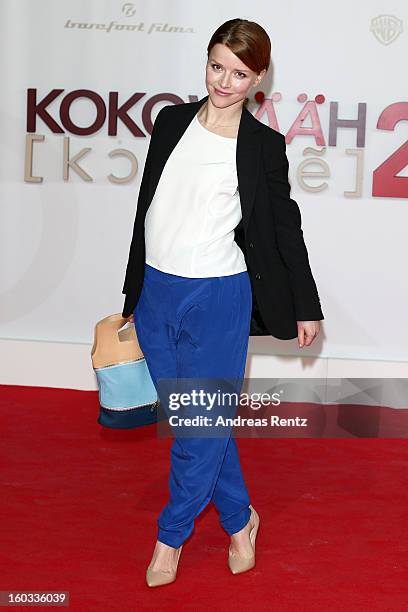 Karoline Schuch attends 'Kokowaeaeh 2' - Germany Premiere at Cinestar Potsdamer Platz on January 29, 2013 in Berlin, Germany.
