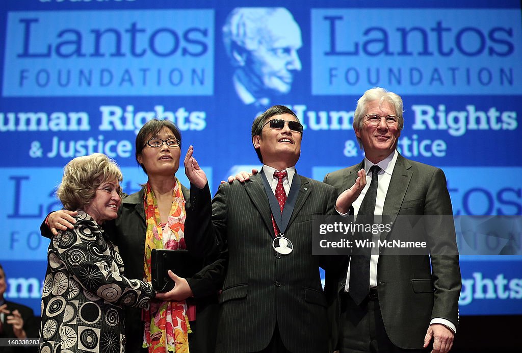 Chinese Activist Chen Guangcheng Receives The Tom Lantos Human Rights Award