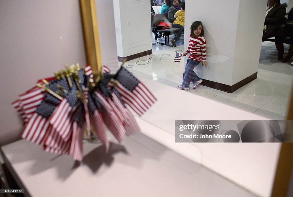 Children Receive U.S. Citizenship Certificates In New York