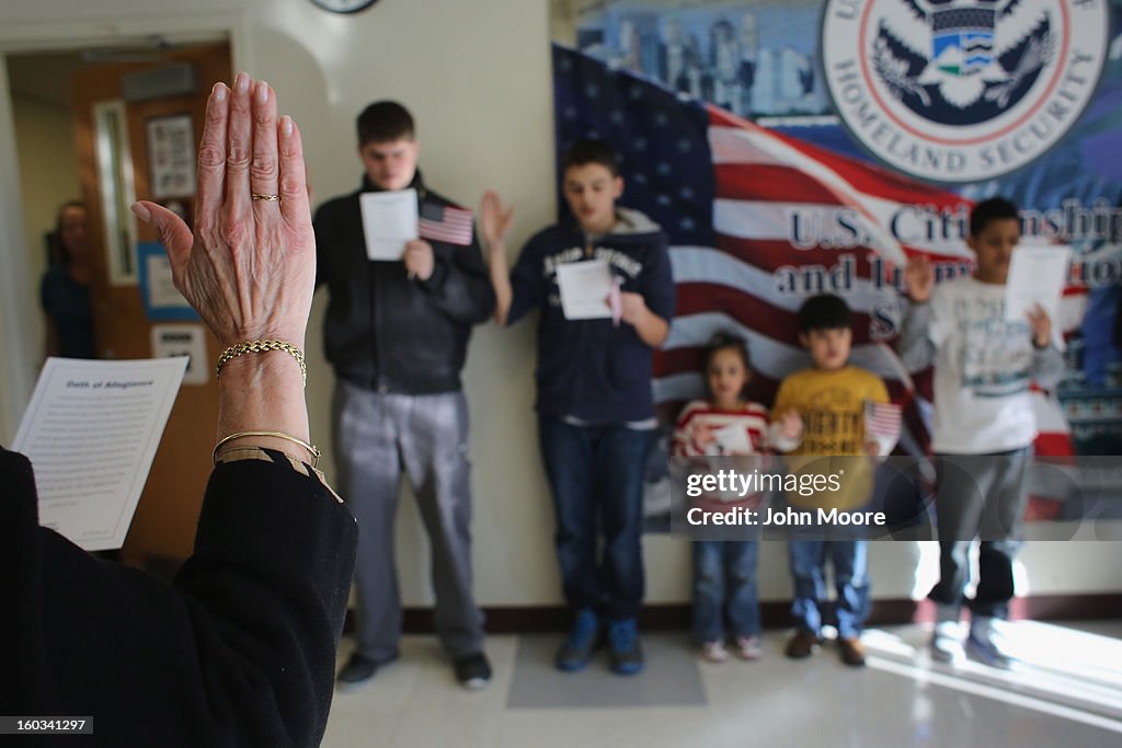 Children Receive U.S. Citizenship Certificates In New York