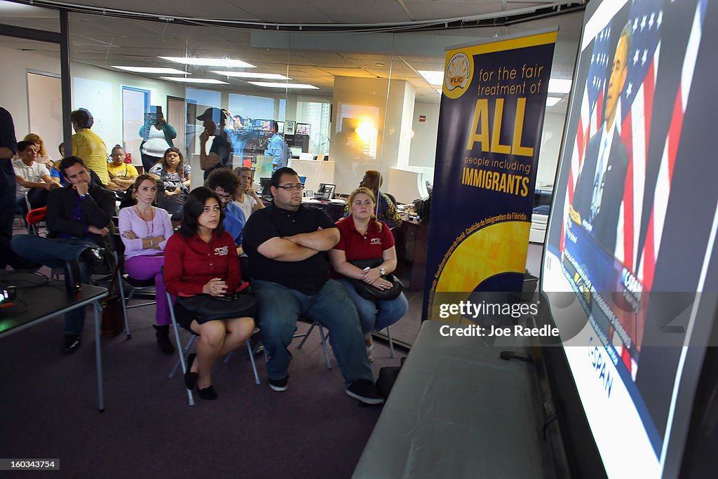 Immigrant Rights' Group Holds Watch Parties For Obama's Speech In Vegas