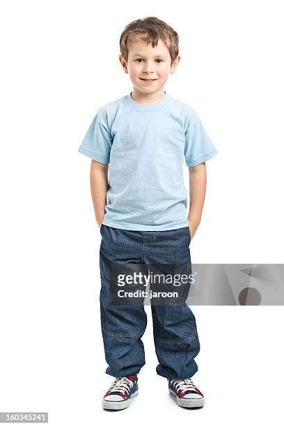 portrait of happy small boy - boy standing stock pictures, royalty-free photos & images