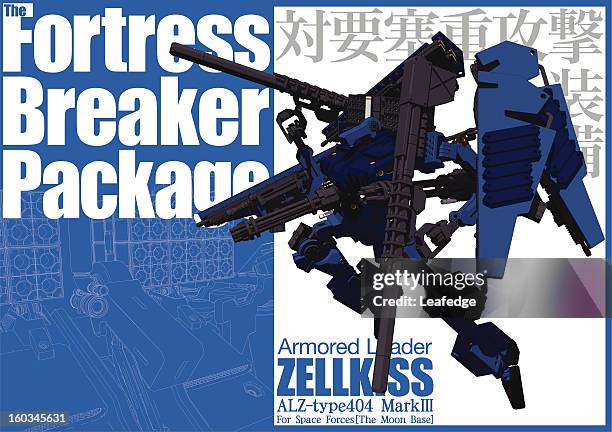 armored loader (full armaments) - soldier computer stock illustrations