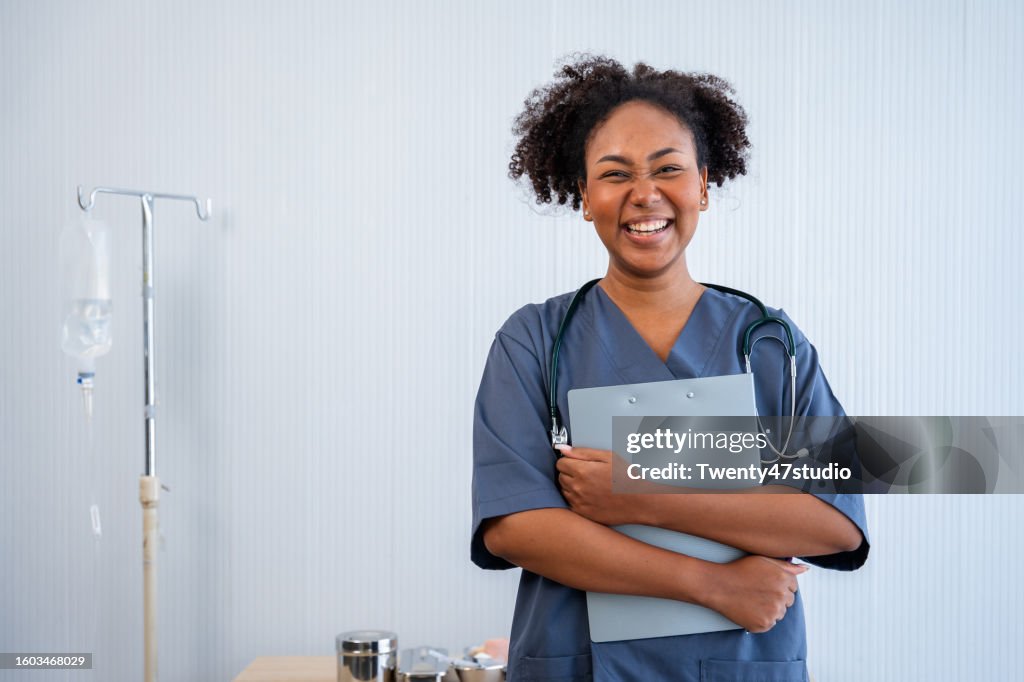 Portrait of Aanurse standing in the Hospital ward