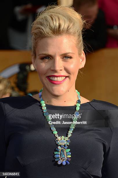 Actress Busy Philipps attends the 19th Annual Screen Actors Guild Awards at The Shrine Auditorium on January 27, 2013 in Los Angeles, California....