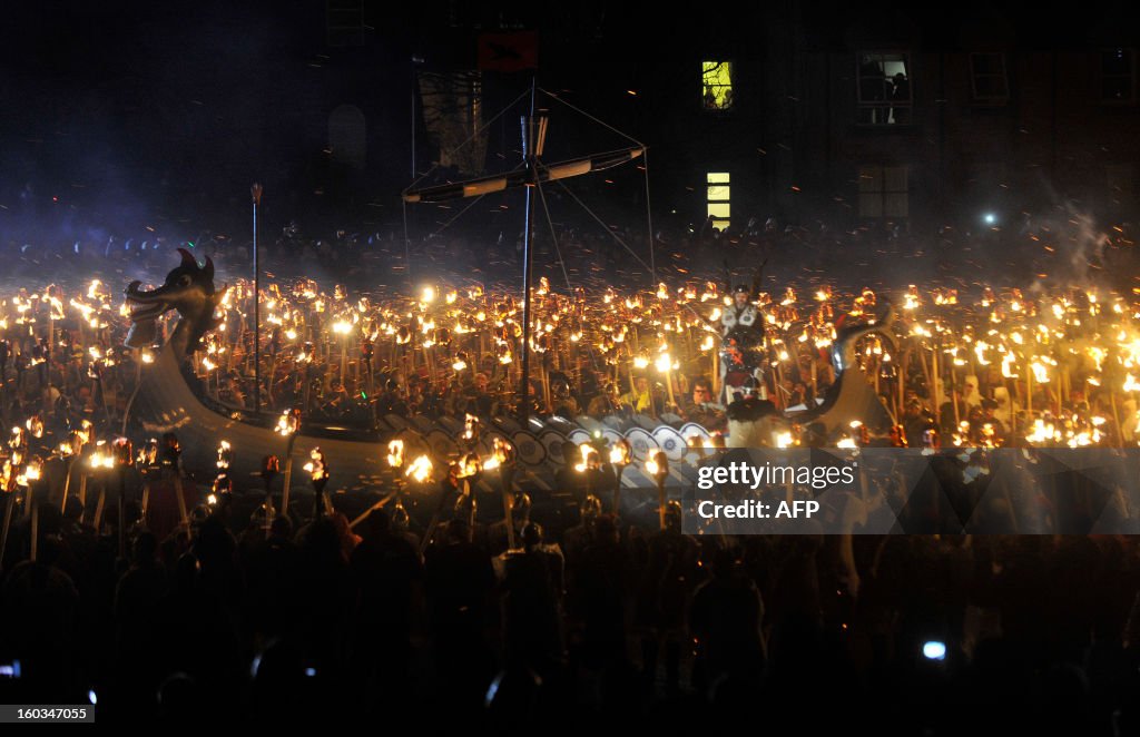 BRITAIN-TRADITION-VIKING