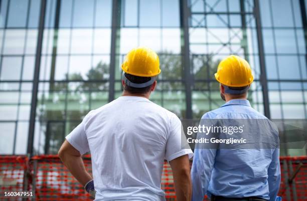 construction arbeiter - bauingenieur stock-fotos und bilder