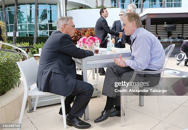 General view at the CBS Television Distribution cabana during NATPE at Fontainebleau Miami Beach on January 29, 2013 in Miami Beach, Florida.