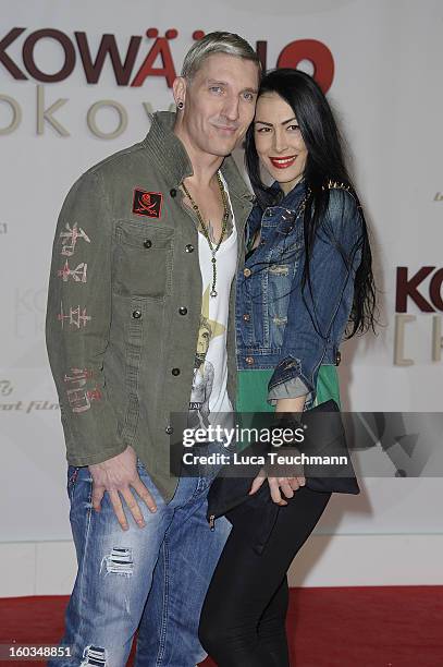 Stefan Kretzschmar and Danica Ffriend attend'Kokowaeaeh 2' Germany Premiere at Cinestar Potsdamer Platz on January 29, 2013 in Berlin, Germany.