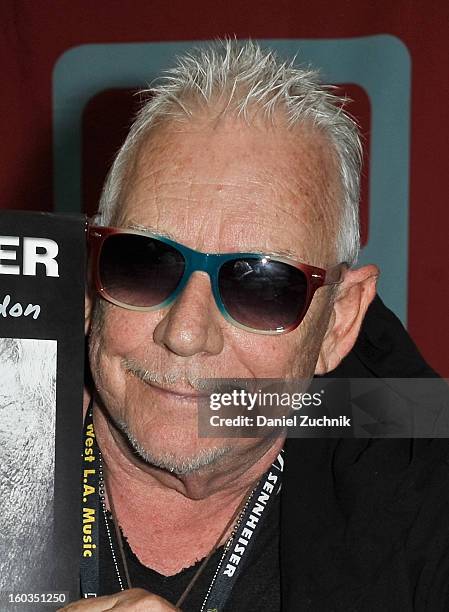 Singer Eric Burdon promotes the new CD "Til your River Runs Dry" at J&R Music World on January 29, 2013 in New York City.