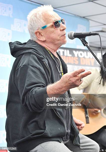 Singer Eric Burdon performs his new CD "Til your River Runs Dry" at J&R Music World on January 29, 2013 in New York City.