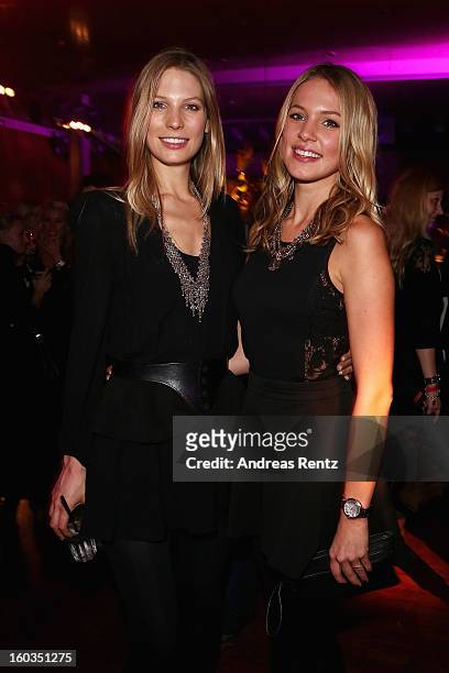 Sarah Brandner and Svenja Holtmann attend the after show party to 'Kokowaeaeh 2' - Germany Premiere at Astra on January 29, 2013 in Berlin, Germany.