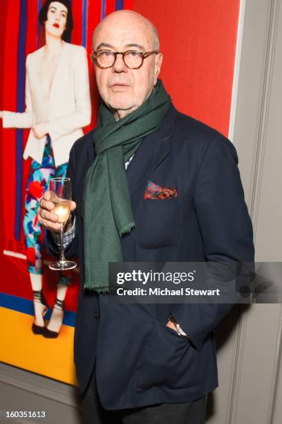 Etro founder Gimmo Etro attends ETRO Spring 2013 Collection Celebration Hosted By Erik Madigan Heck at ETRO Soho Boutique on January 29, 2013 in New...