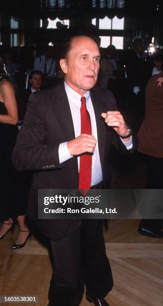 American actor Robert Duvall attend the Ballroom Week Kick-Off celebration gala at the Rainbow Room, New York, New York, May 31, 1990.