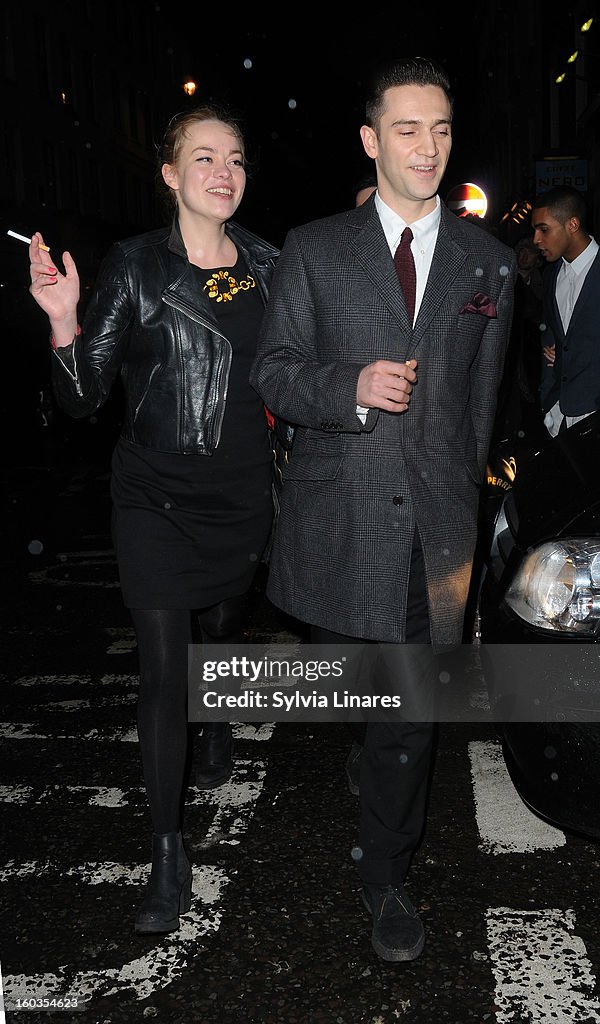 Celebrity Sightings In London - January 29, 2013