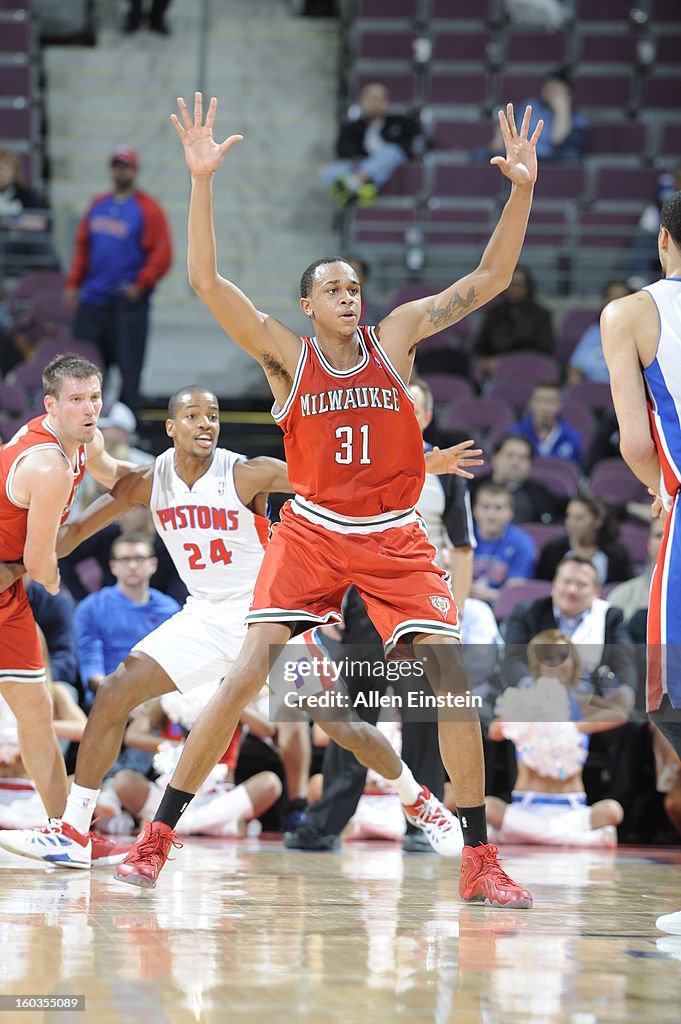 Milwaukee Bucks v Detroit Pistons