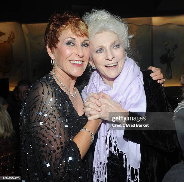 Judy Collins and Amanda McBroom attends the "Valentine Rose" Opening Night at Cafe Carlyle on January 29, 2013 in New York City.