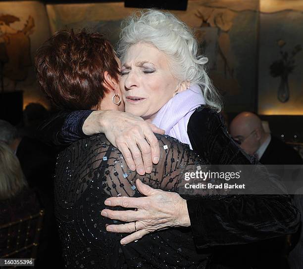 Judy Collins and Amanda McBroom attends the "Valentine Rose" Opening Night at Cafe Carlyle on January 29, 2013 in New York City.