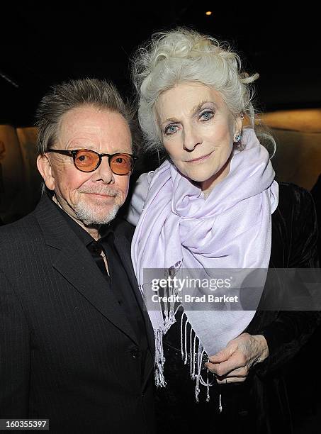 Paul WIlliams and Judy Collins attend the "Valentine Rose" Opening Night at Cafe Carlyle on January 29, 2013 in New York City.