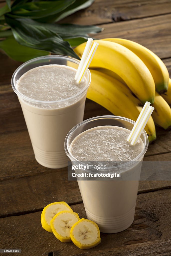 Two Banana Smoothies