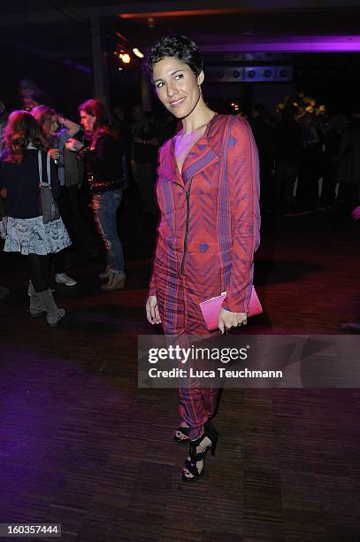 Jasmin Gerat attends the after show party to 'Kokowaeaeh 2' - Germany Premiere at Astra on January 29, 2013 in Berlin, Germany.