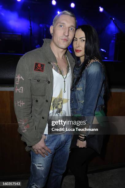 Stefan Kretzschmar and Danica Ffriend attend the after show party to 'Kokowaeaeh 2' - Germany Premiere at Astra on January 29, 2013 in Berlin,...