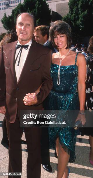 Actor couple Robert Duvall and Sharon Brophy attend the 41st annual Primetime Emmy Awards at the Pasadena Civic Auditorium, Pasadena, California,...