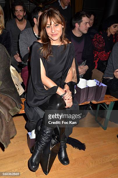 Shirley Bousquet attends the Eric Tibusch Spring/Summer 2013 Haute-Couture show as part of Paris Fashion Week at Hotel D'Evreux on January 21, 2013...