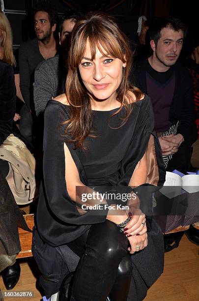 Shirley Bousquet attends the Eric Tibusch Spring/Summer 2013 Haute-Couture show as part of Paris Fashion Week at Hotel D'Evreux on January 21, 2013...