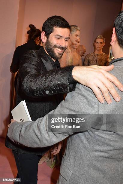 Alexis Mabille attends the Alexis Mabille Spring/Summer 2013 Haute-Couture show as part of Paris Fashion Week at Mairie du 4e on January 21, 2013 in...