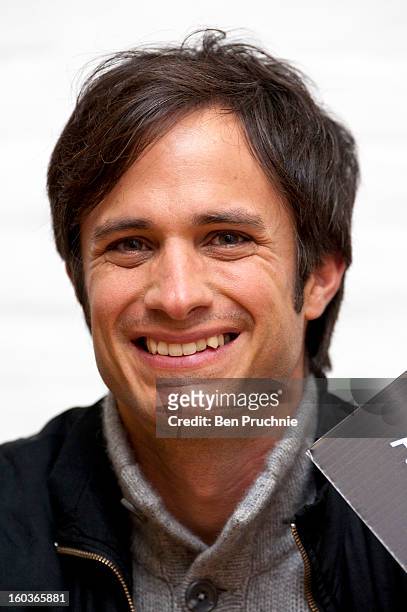 Gael Garcia Bernal attends a photocall to promote his Oscar nominated film 'No', which tells the story of Chilean dictator Augusto Pinochet at The...