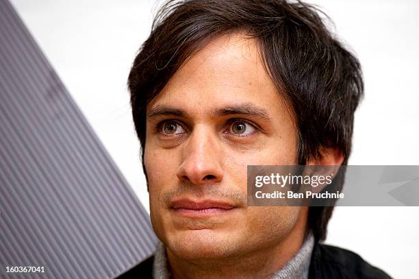 Gael Garcia Bernal attends a photocall to promote his Oscar nominated film 'No', which tells the story of Chilean dictator Augusto Pinochet at The...