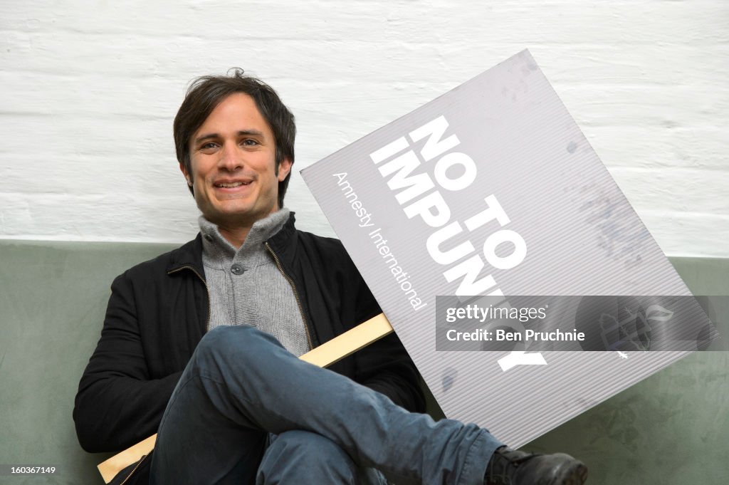 Gael Garcia Bernal - Amnesty International Photocall