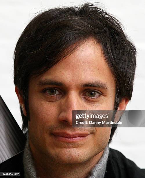 Gael Garcia Bernal attends a photocall to promote his Oscar nominated film 'No', which tells the story of Chilean dictator Augusto Pinochet at The...