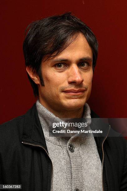 Gael Garcia Bernal attends a photocall to promote his Oscar nominated film 'No', which tells the story of Chilean dictator Augusto Pinochet at The...