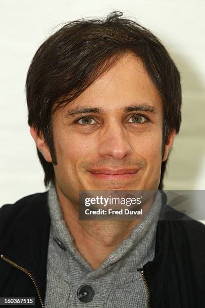 Gael Garcia Bernal attends a photocall to promote his Oscar nominated film 'No', which tells the story of Chilean dictator Augusto Pinochet at The...