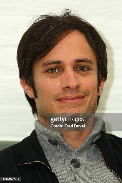 Gael Garcia Bernal attends a photocall to promote his Oscar nominated film 'No', which tells the story of Chilean dictator Augusto Pinochet at The...