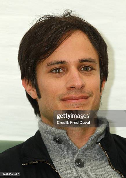 Gael Garcia Bernal attends a photocall to promote his Oscar nominated film 'No', which tells the story of Chilean dictator Augusto Pinochet at The...